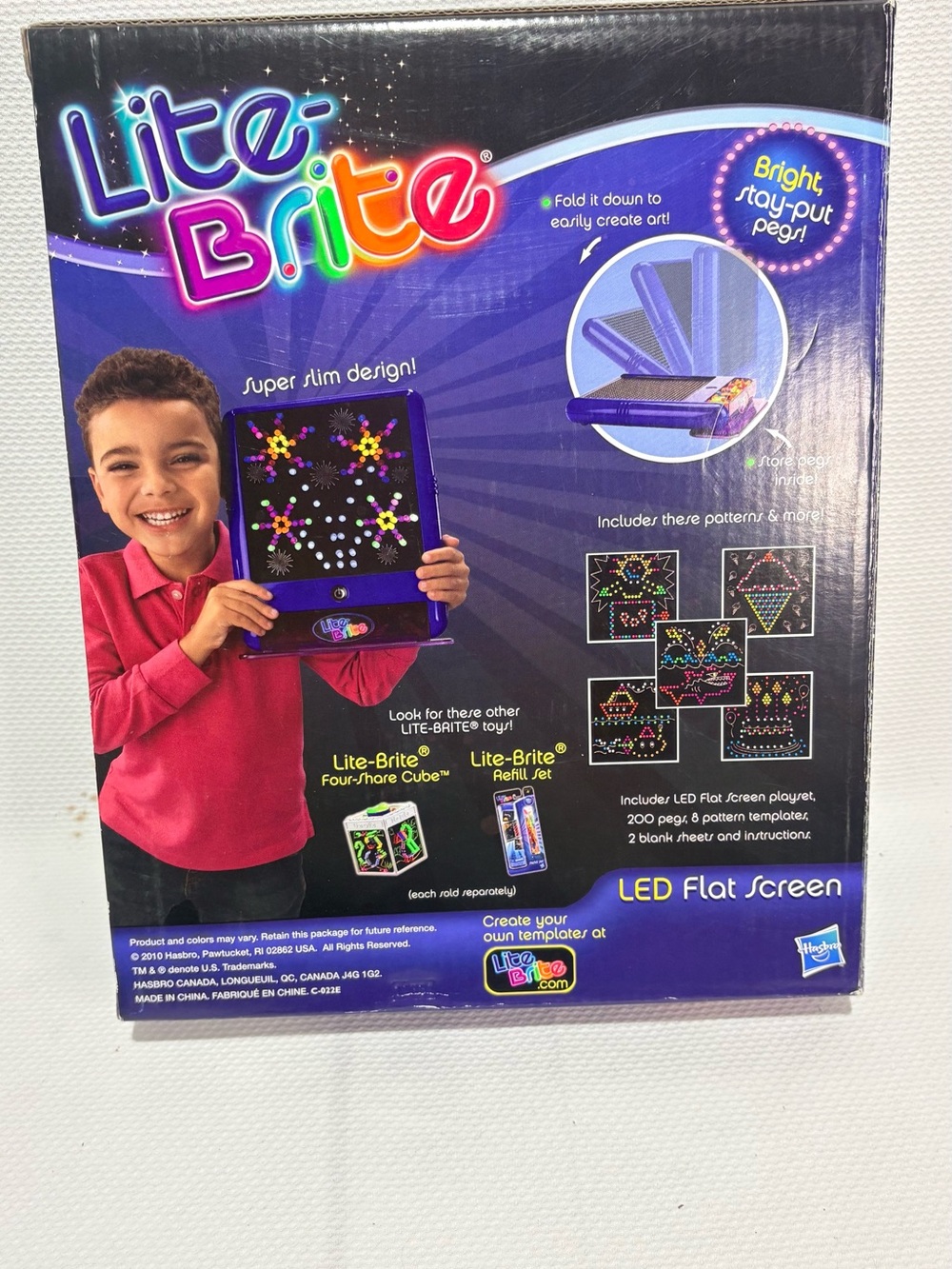 LED Lite-Brite Flat Screen Kids Toy - Purple